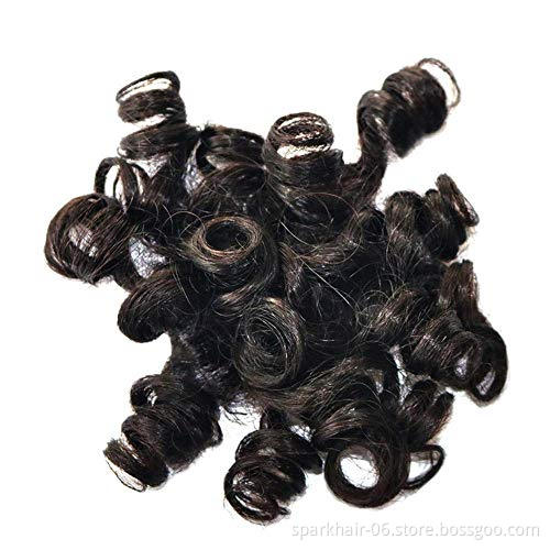 Spark Hair 10A Bouncy Curly Bundles Virgin Hair Bundles Short Curly Bob Style Weave Funmi Human Hair Extension